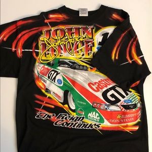 🚨🚨VINTAGE JOHN DOUBLE SIDED NHRA RACING TEE XXL